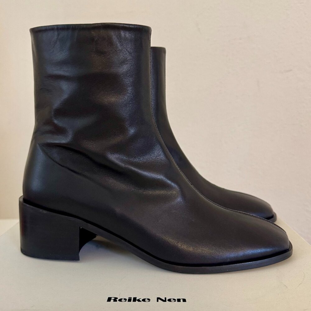 NIB Reike Nen Basic Ankle Boot Black Leather women's size 39